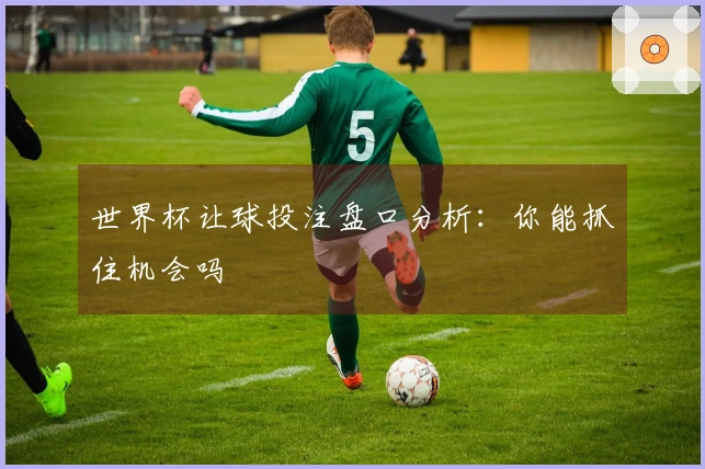 世界杯让球投注盘口分析：你能抓住机会吗